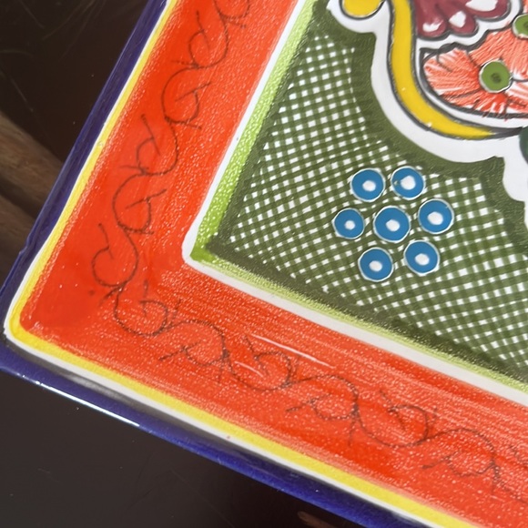 HERNANDEZ Puebla Plate Mexico Talavera Signed Pottery Platter - Picture 4 of 9